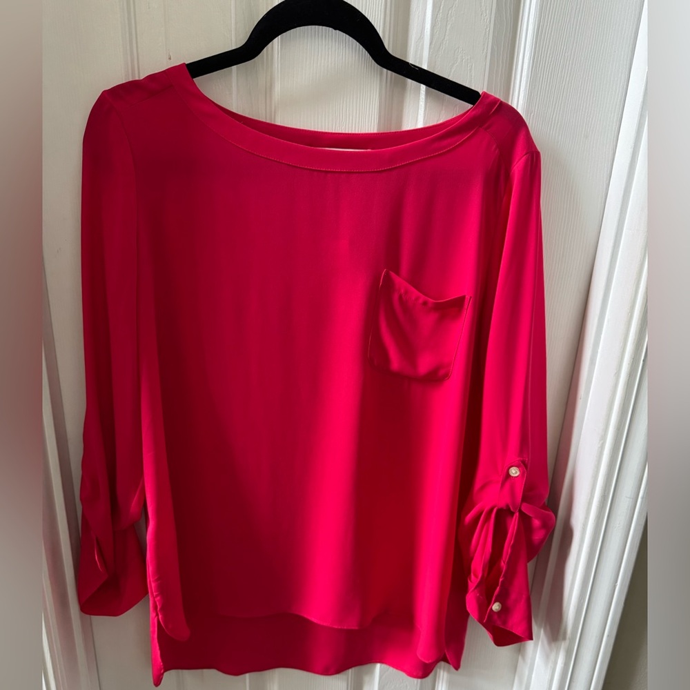 NWT Loft size M Red Shirt Great for Valentine’s Day!!
